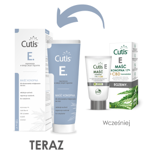 CUTIS E - EGZEMA maść konopna 17% do skóry alergicznej i atopowej 120 ml