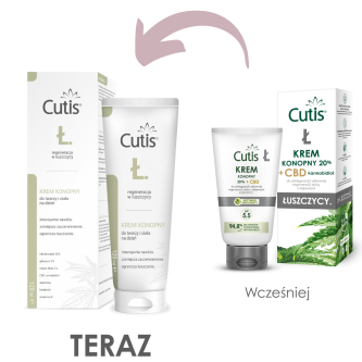 CUTIS Ł - ŁUSZCZYCA krem konopny 20% 120 ml