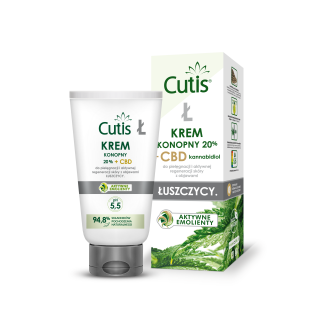 CUTIS Ł - ŁUSZCZYCA krem konopny 20% 120 ml