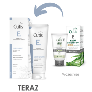 CUTIS E - EGZEMA krem konopny 17% do skóry alergicznej i atopowej 120 ml