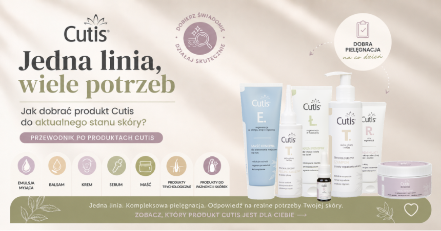 „Jedna linia, wiele potrzeb” — jak dobrać produkt Cutis do aktualnego stanu skóry?