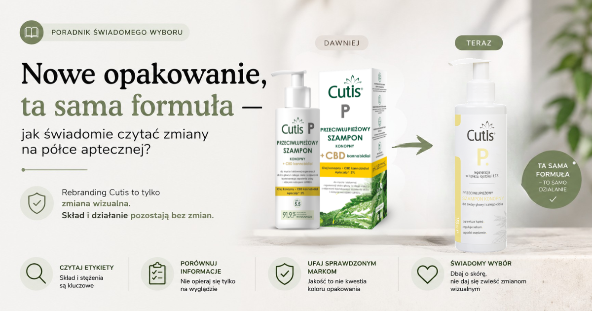 Nowe opakowanie, ta sama formuła — jak świadomie czytać zmiany na półce?